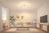 Creative Floral LED Ceiling Light 30W – Modern Elegance for Your Home