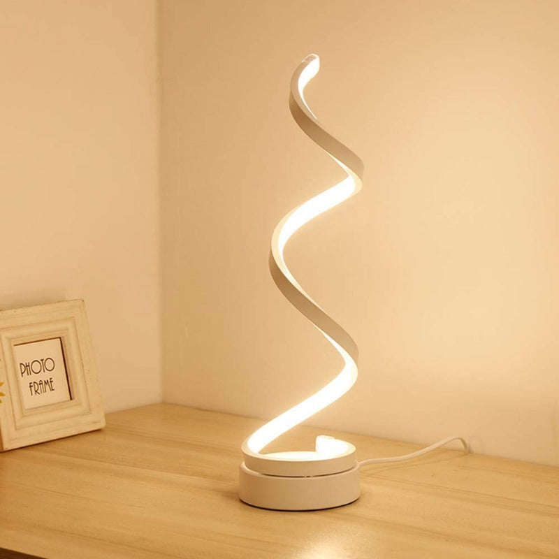 Éclairez Votre Espace avec Style Moderne - Lampe de Bureau en Spirale LED Osairous