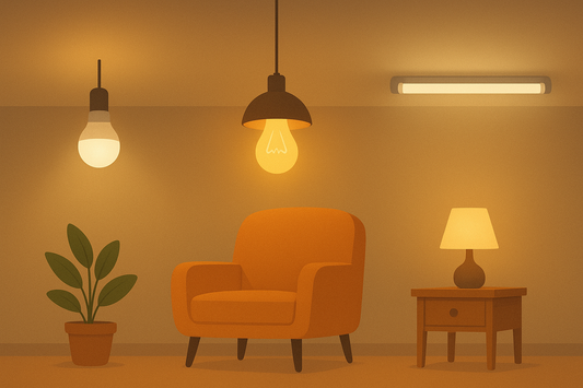 Comparaison des sources lumineuses  fonctionnement et caractéristiques des lampes à incandescence, fluorescentes et LED