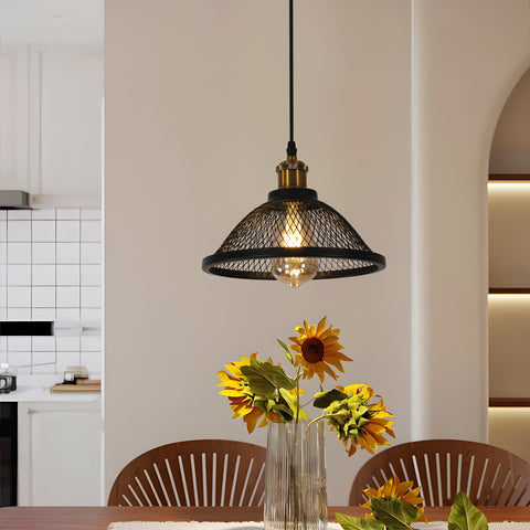 Suspension industrielle, douille E27, compatible avec toutes les ampoules E27 (ampoule non incluse)