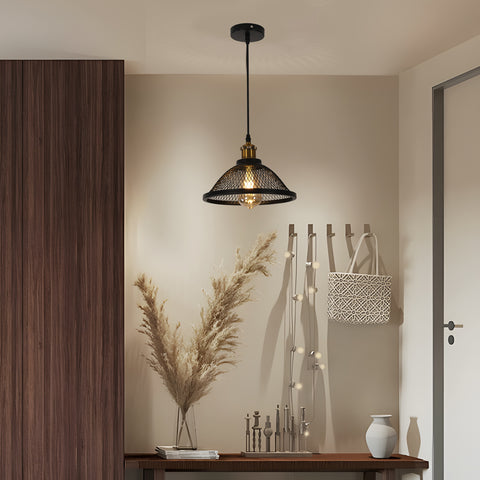 Suspension industrielle, douille E27, compatible avec toutes les ampoules E27 (ampoule non incluse)