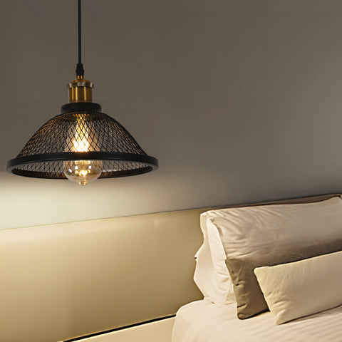 Suspension industrielle, douille E27, compatible avec toutes les ampoules E27 (ampoule non incluse)