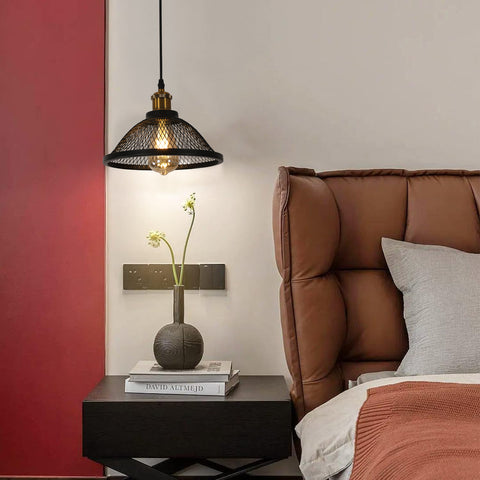 Suspension industrielle, douille E27, compatible avec toutes les ampoules E27 (ampoule non incluse)