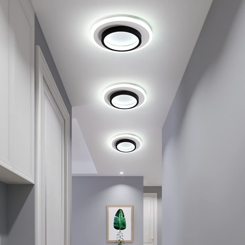 Plafonnier LED, Lampe de plafond nordique 23W pour Couloirs Salon Chambre à coucher