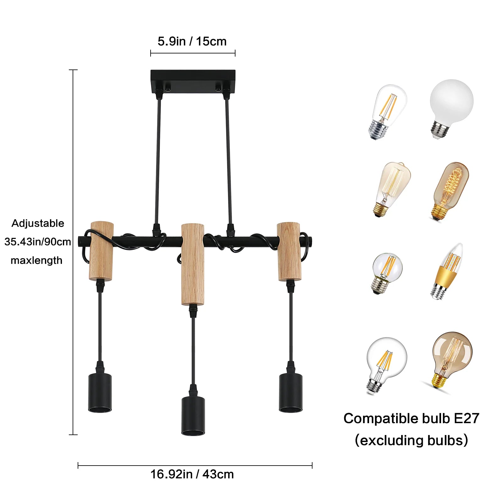 Tableau des tailles de chandeliers
