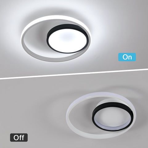 Plafonnier LED rond aluminium, Luminaire Plafonnier 30W 6500K