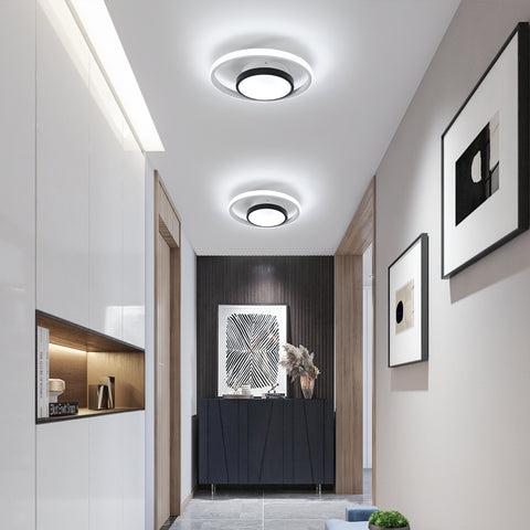 Plafonnier LED rond aluminium, Luminaire Plafonnier 30W 6500K