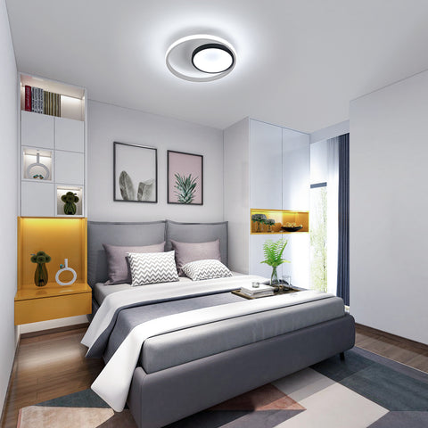 Plafonnier LED rond aluminium, Luminaire Plafonnier 30W 6500K