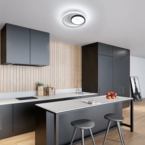 Plafonnier LED rond aluminium, Luminaire Plafonnier 30W 6500K