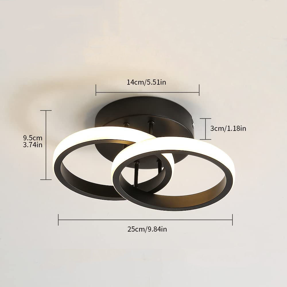 Tableau des dimensions des plafonniers