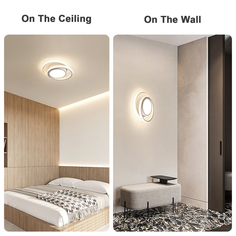 Plafonnier LED, Rond Lampe De Plafond 32W,  Moderne Luminaire Plafonnier Pour Couloir Coucher Cuisine Salon, Blanc Froid 4000K