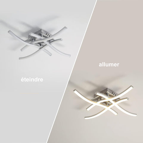 Schéma des effets d'éclairage au plafond