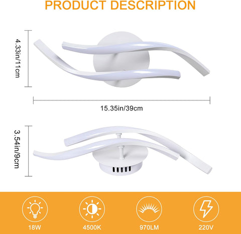 Tableau des dimensions des plafonniers