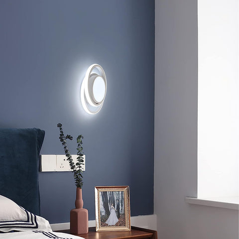 2 pièces Plafonnier LED 32W Design moderne 32W Rond Lampe de Plafond Blanc
