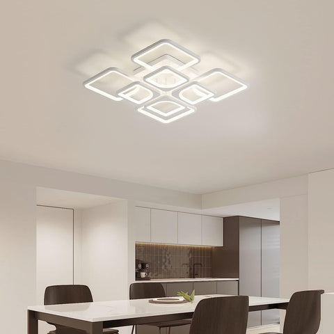 80W Plafonnier LED Dimmable avec Télécommande