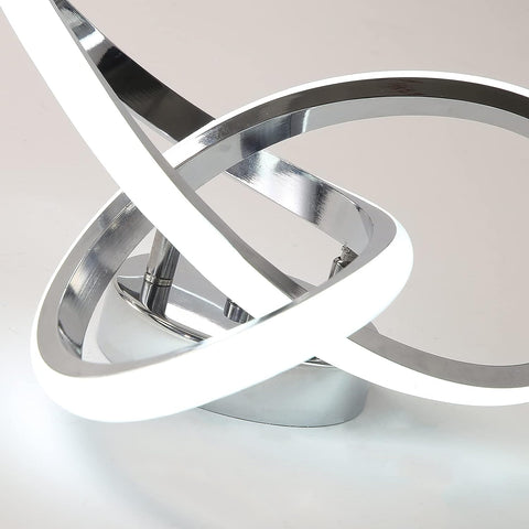 Plafonnier LED, Plafonnier Mode Simple, Argent, Lumière Blanche 6500K, 22W