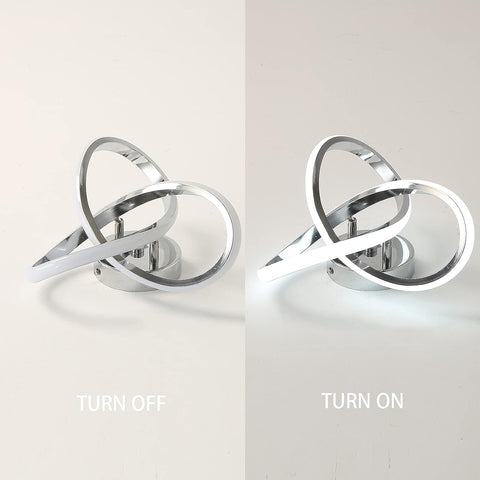 Plafonnier LED, Plafonnier Mode Simple, Argent, Lumière Blanche 6500K, 22W