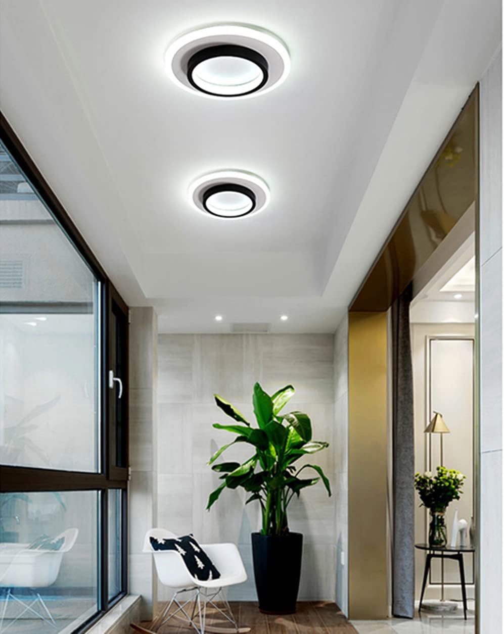 Plafonnier LED 21W Design moderne Rond Lampe de Plafond Blanc Froid 6000K 