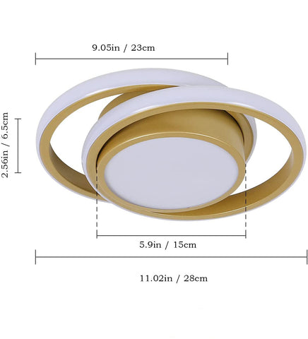 Tableau des tailles de plafonnier