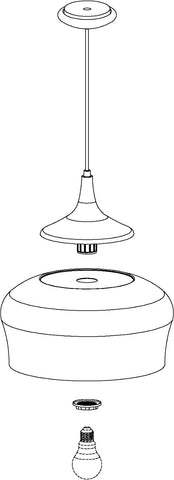 Lampe à suspension moderne en métal brun, crème et plastique aspect chêne avec douille E27 pour table à manger ou salon