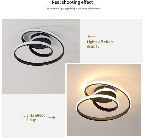 Diagramme de l'effet lumineux du plafonnier