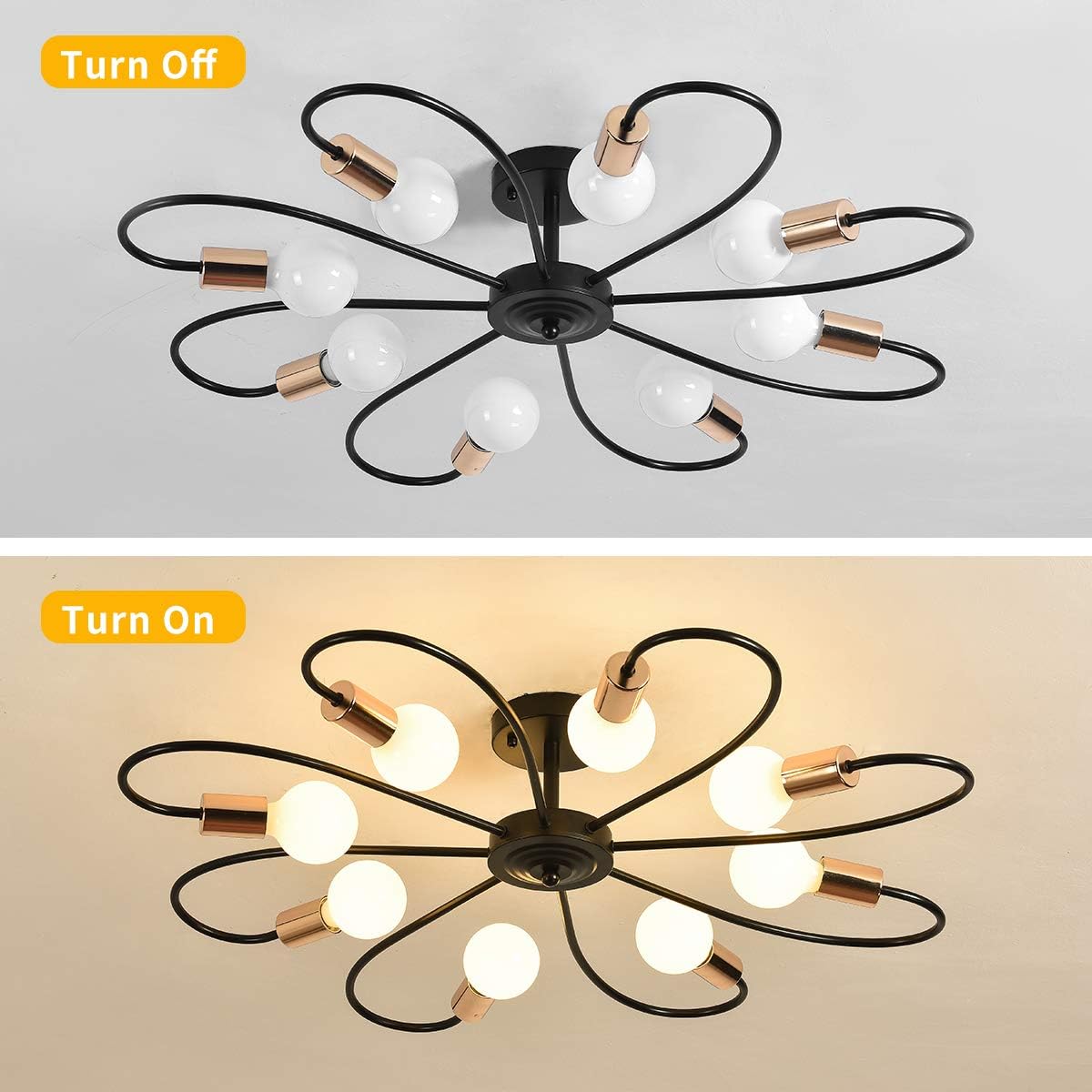 Diagramme de l'effet lumineux du plafonnier