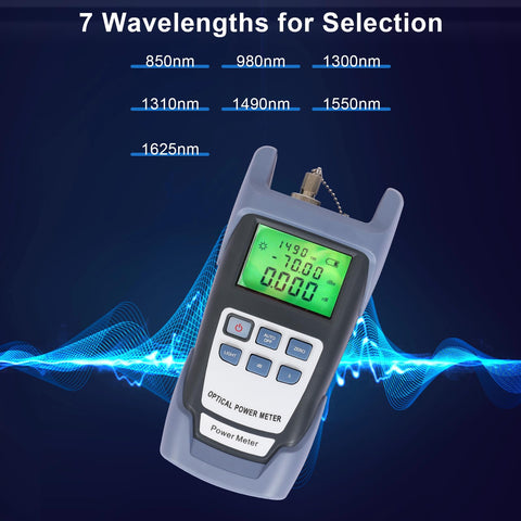 Fiber Optic Tools Cable Tester FC SC Power Meter & Visual Fault Locator with Sc, Fc Connector and Shoulder Toolkit