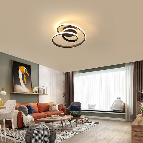 Plafonnier LED Moderne, Luminaire Plafonnier Chambre 36W 4000lm