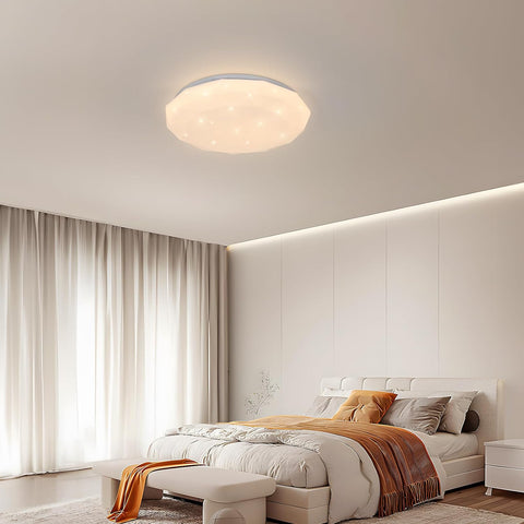 Lampe de Plafond, 24W Luminaire Plafonnier Étoile LED Lumiere Chaude 3000K