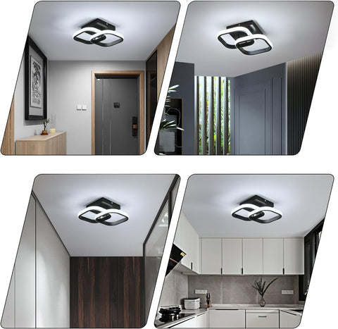 Plafonnier LED Moderne, Lampe de plafond en Acrylique 22W 2550LM, Plafonnier pour Salle à Manger, Cuisine, Studio, lumière 6500K Blanche froide