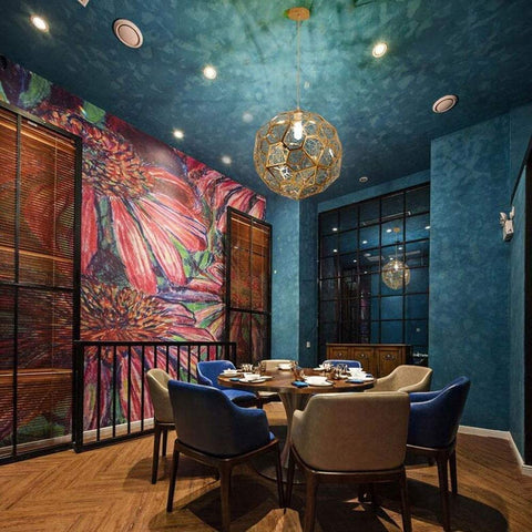 Luminaire de Luxe Moderne en Acier Inoxydable avec Boule de Diamant Créative et Abat-jour Pendentif E27 pour Plafond de Salon.