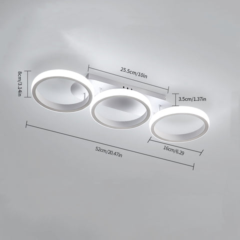Tableau des tailles de plafonnier