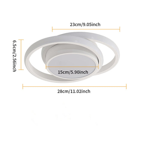 Tableau des tailles de plafonnier