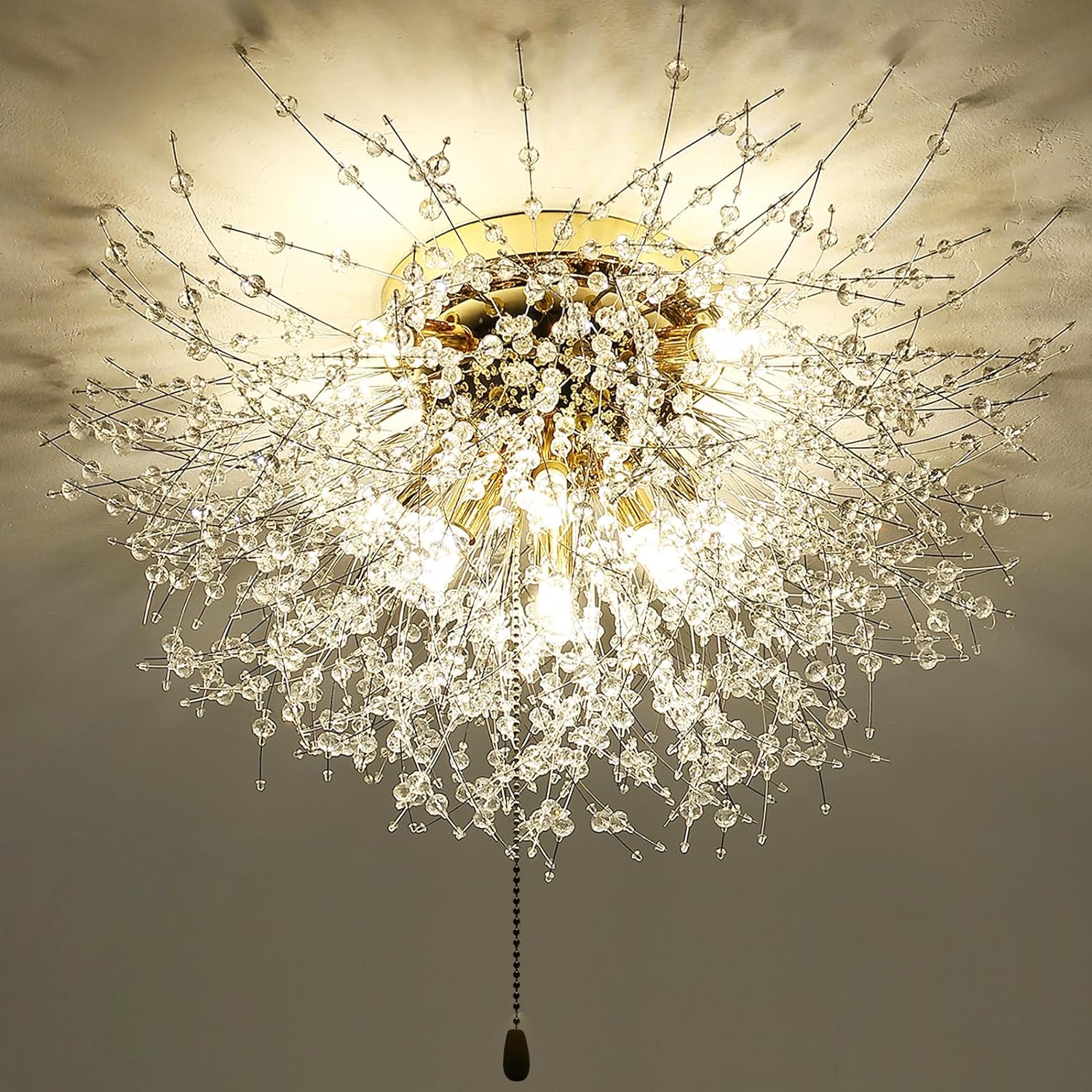 Luminaire Plafonnier en Cristal, Lustres de Feu d'Artifice Moderne