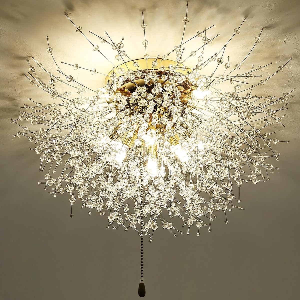 Luminaire Plafonnier en Cristal, Lustres de Feu d'Artifice Moderne