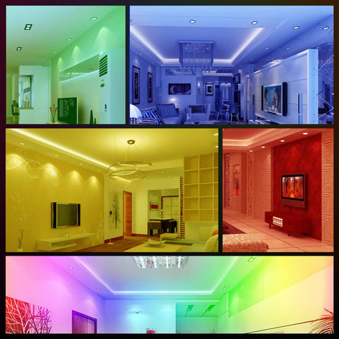 Lot de 6 Spots LED Encastrables Orientables RGB avec Changement de Couleur, 5W (équivalent 50W), Blanc Chaud 2700K, Plafonnier Encastré en Métal Rond Blanc avec Télécommande Dimmable