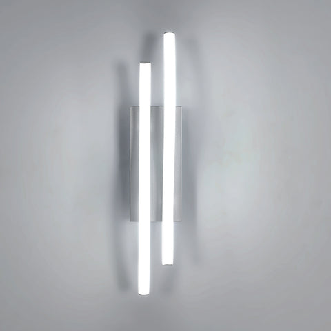 Applique murale en aluminium de forme spéciale, lumière blanche 6500K, 220V, argentée