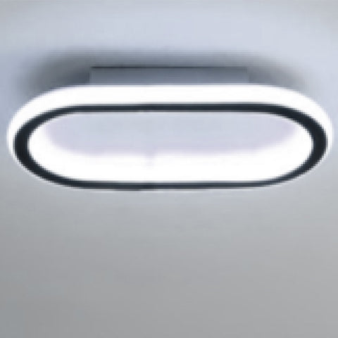 Plafonnier Moderne LED - Noir Blanc, 41.5*16.5*5cm, 33W, Luminaire de Plafond Lumière Blanche 6500K- Acrylique Fer