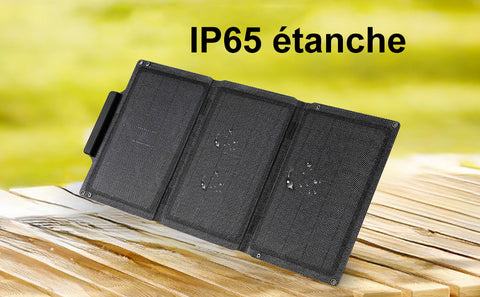 Sac pliant solaire léger silicium monocristallin noir 30% de réduction interface de sortie USB 21W