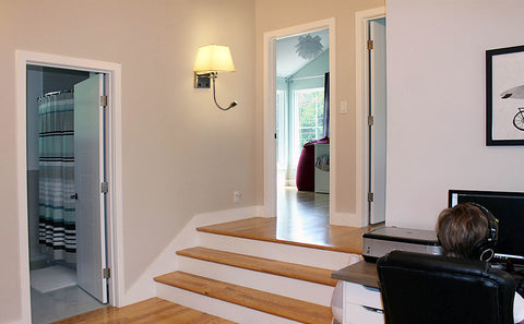 Applique de Chevet, LED Applique Murale Liseuse Chambre Bras Oscillant Titulaire E27 Veilleuse Murale (N'inclut pas les Ampoules)