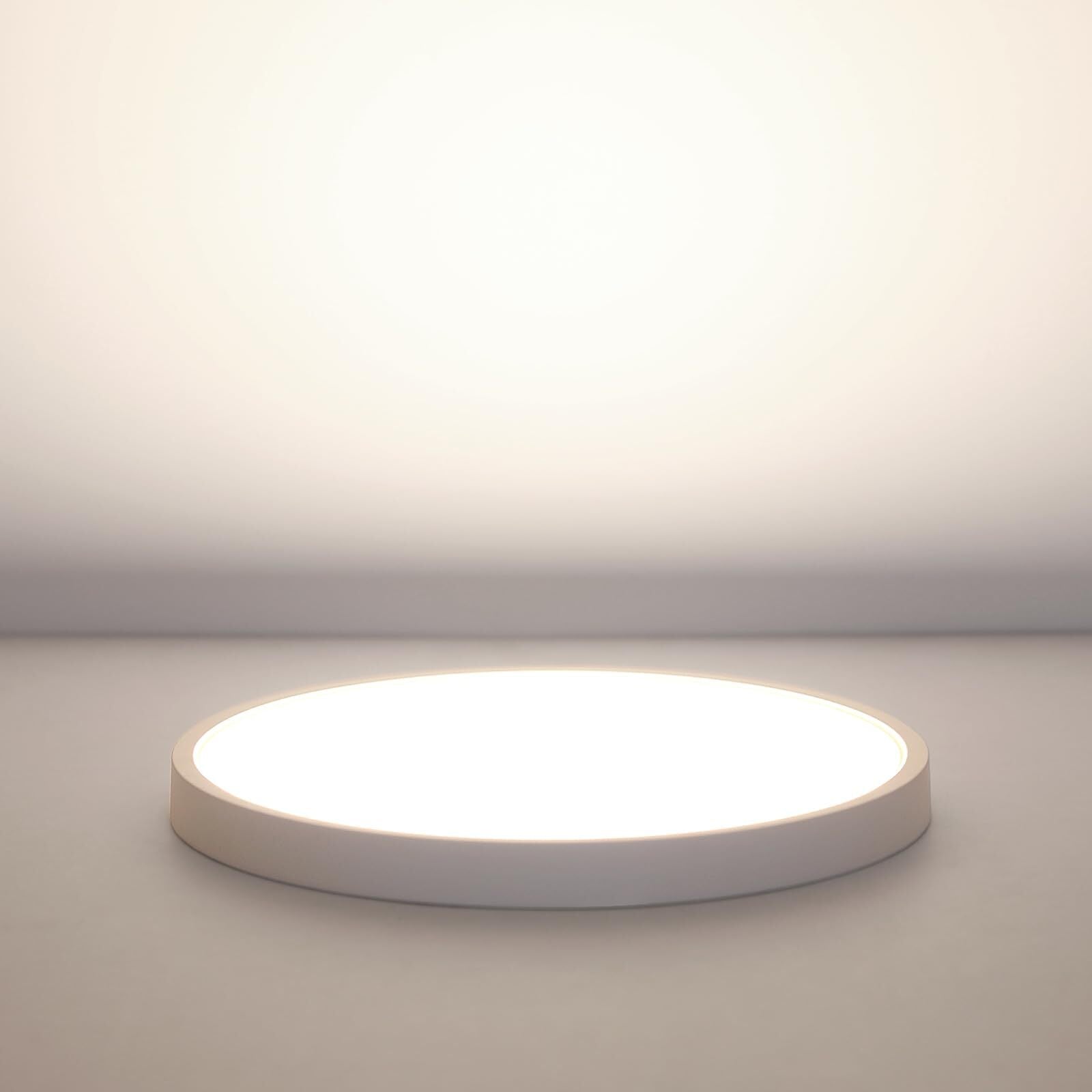 Plafonnier LED ultra-mince, Blanc Rond*40CM, 36W 5000K Lumière Blanche Neutre
