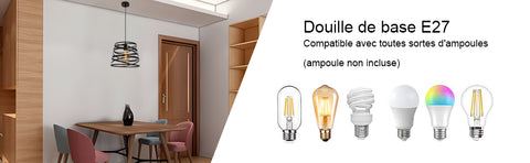 Suspension Luminaire Industrielle Vintage Rétro E27