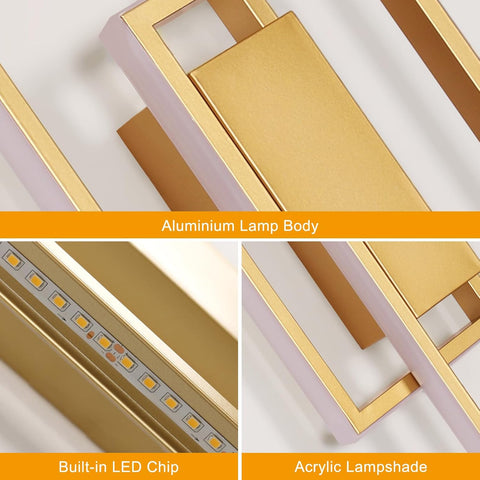 Golden Cross LED Wall Light 28W