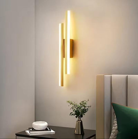 16W Modern Gold LED Wall Light 3 Color Temperatures 1800LM