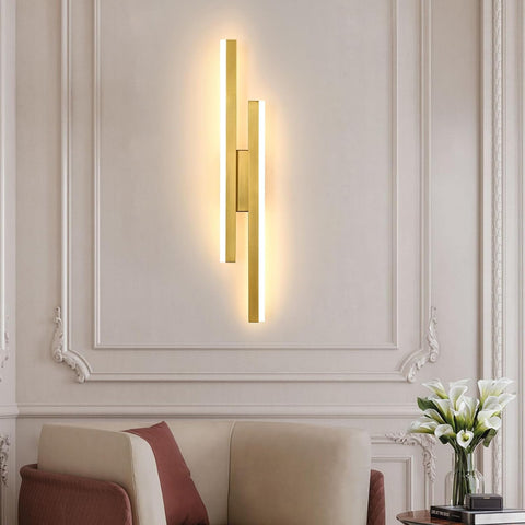 16W Modern Gold LED Wall Light 3 Color Temperatures 1800LM
