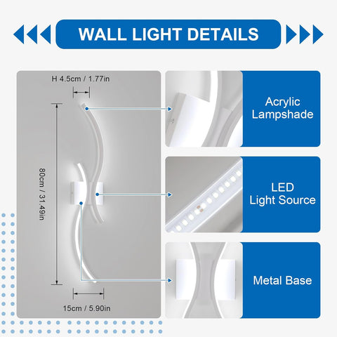 LED Wall Light 80cm