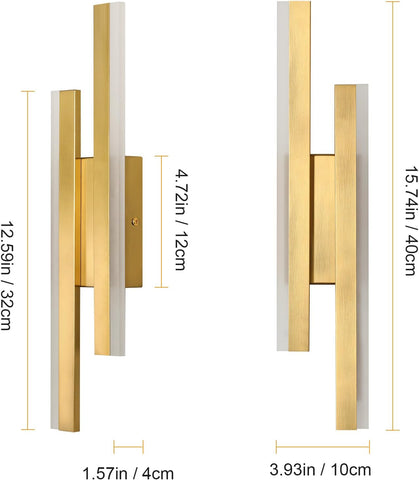 Modern LED Wall Light Gold – Linear Design