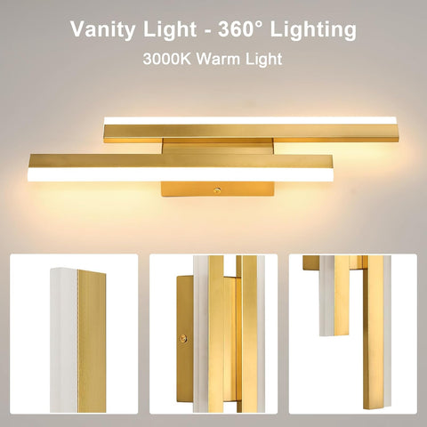 Modern LED Wall Light Gold – Linear Design