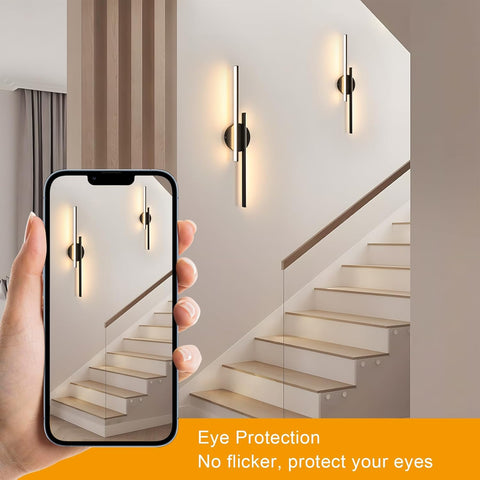 Modern Black LED Wall Light 24W