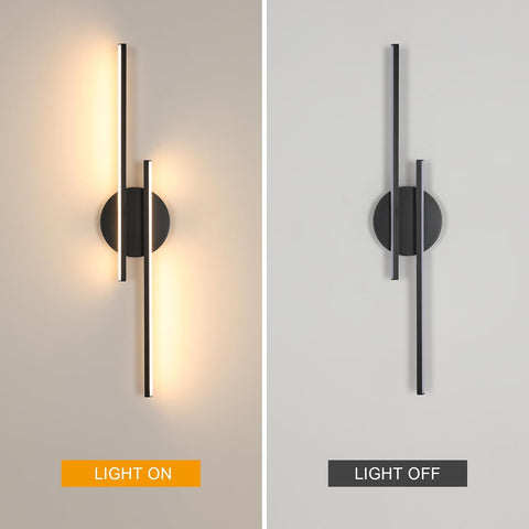 Modern Black LED Wall Light 24W